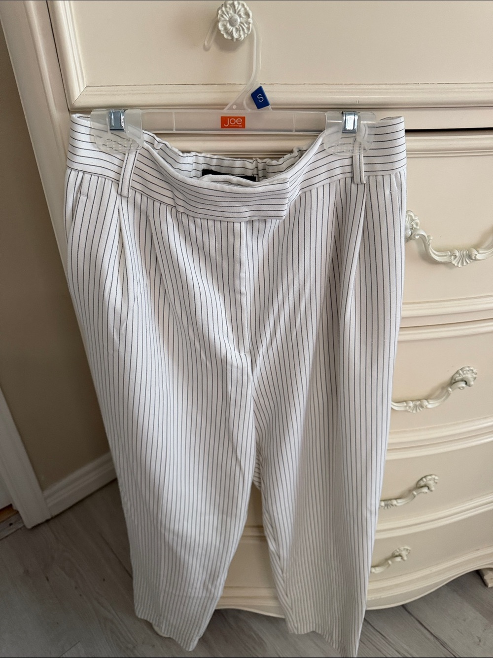 Dynamite White Pinstripe Trousers